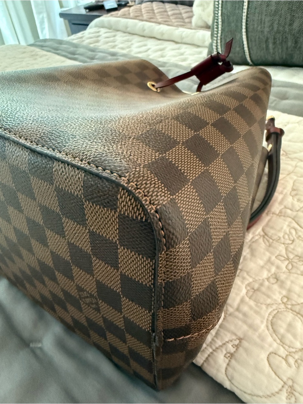 EUC Louis Vuitton Neo Noe Damier Ebene Cherry - Picture 13 of 14